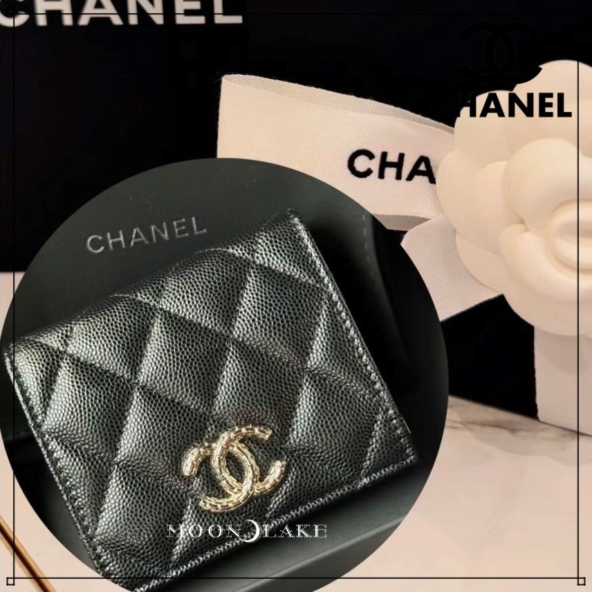 ≪24A★≫CHANEL スモール フラップ ウォレット 限定ロゴ