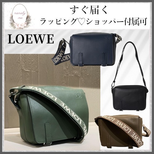 【シンプルデザイン♪】ロエベ ショルダーバッグ