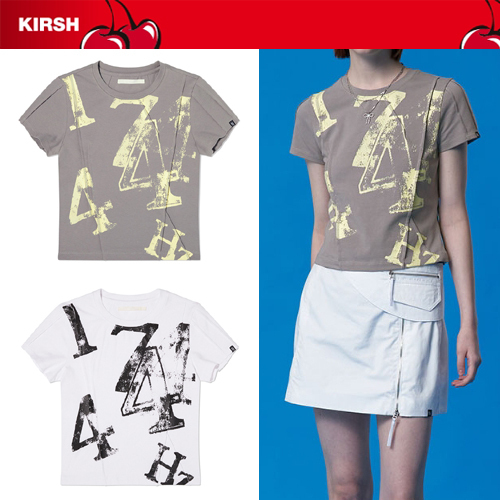 ★24SS新作★KIRSH★COLLECTION PIN TUCK POINT GRAPHIC T-SHIRT