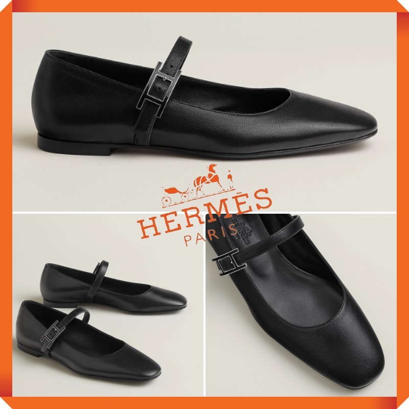 新作★HERMES★【Ballerine Jane】フェミニンな パンプス