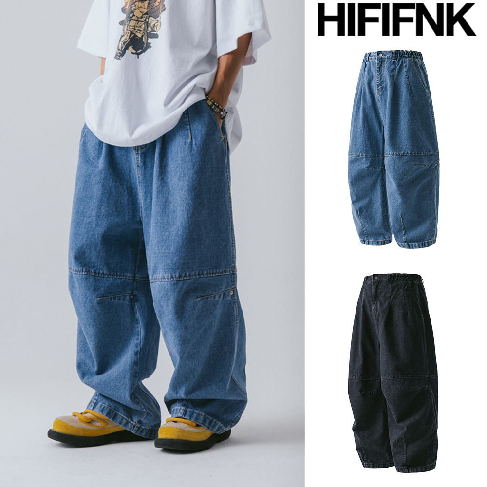 【ANGLAN】24SS★ [AG] Lazy Dart Denim Balloon Pants