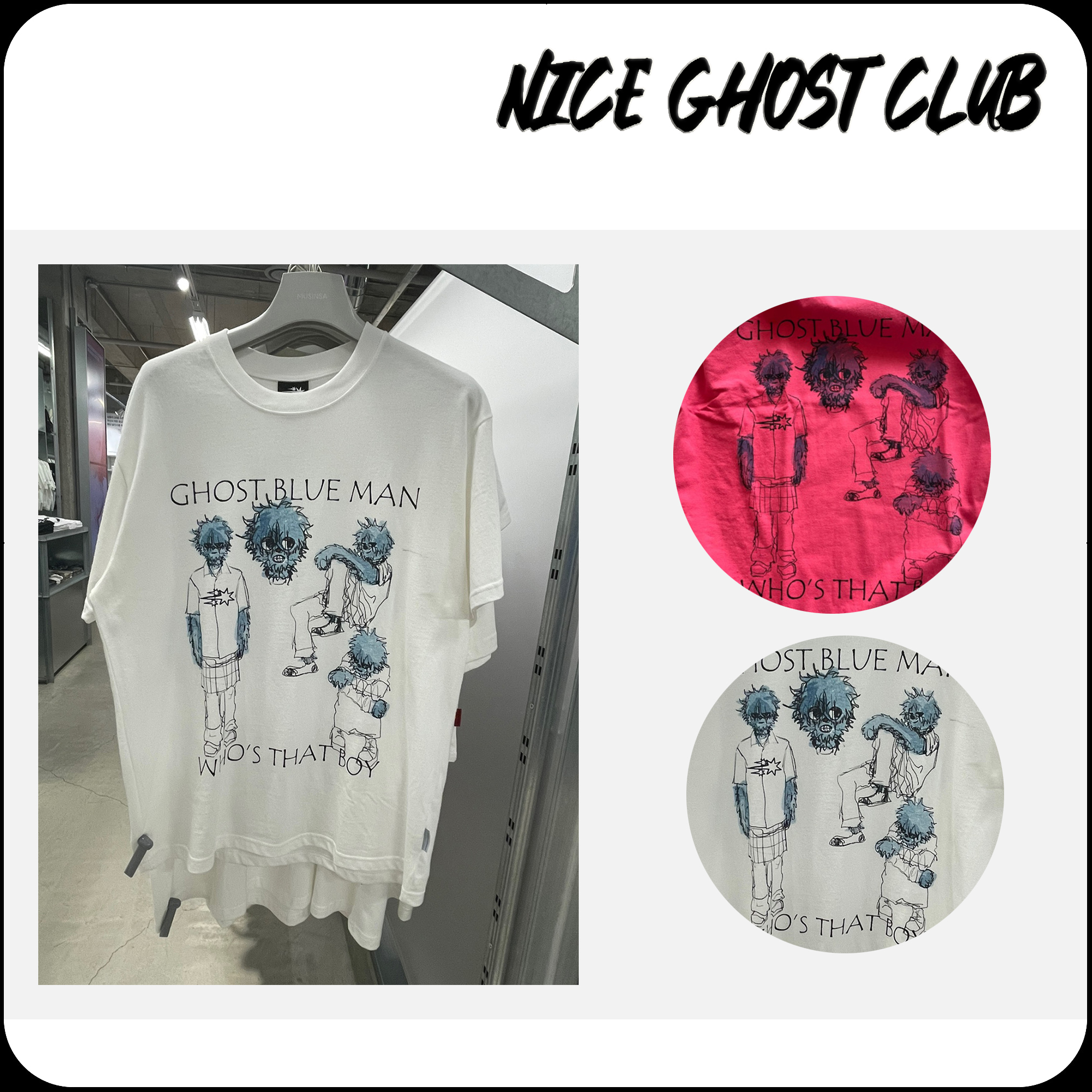 [ NICE GHOST CLUB]★24SS★韓国人気★BLUEBOY TEE