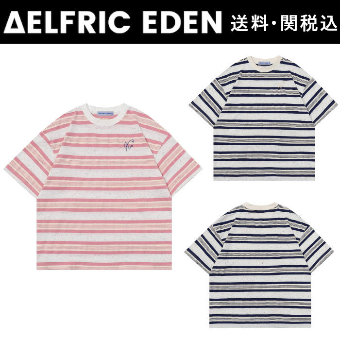 【Aelfric Eden】ヴィンテージ ストライプ Tシャツ