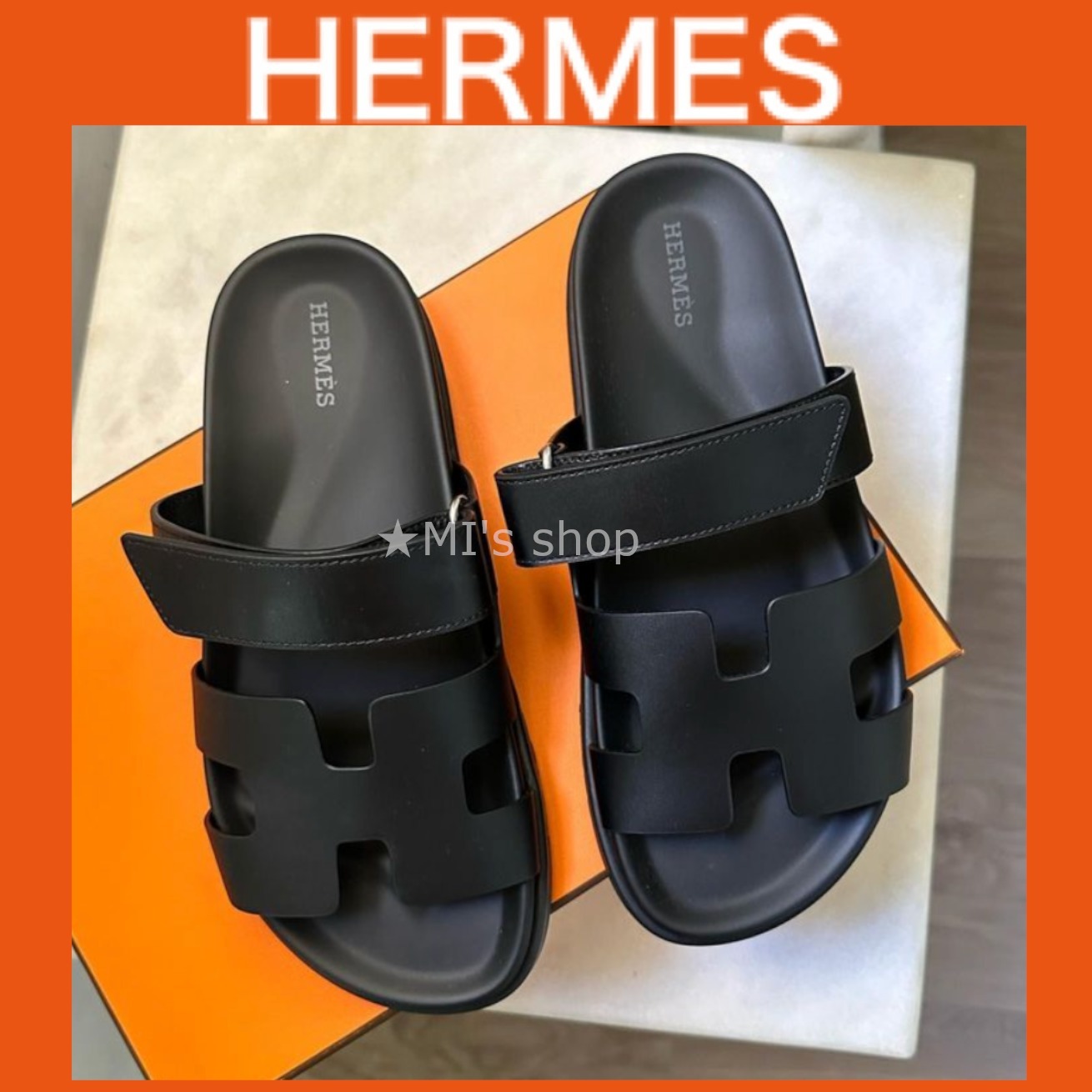 【すぐ届く/シックなデザイン★】HERMES サンダル