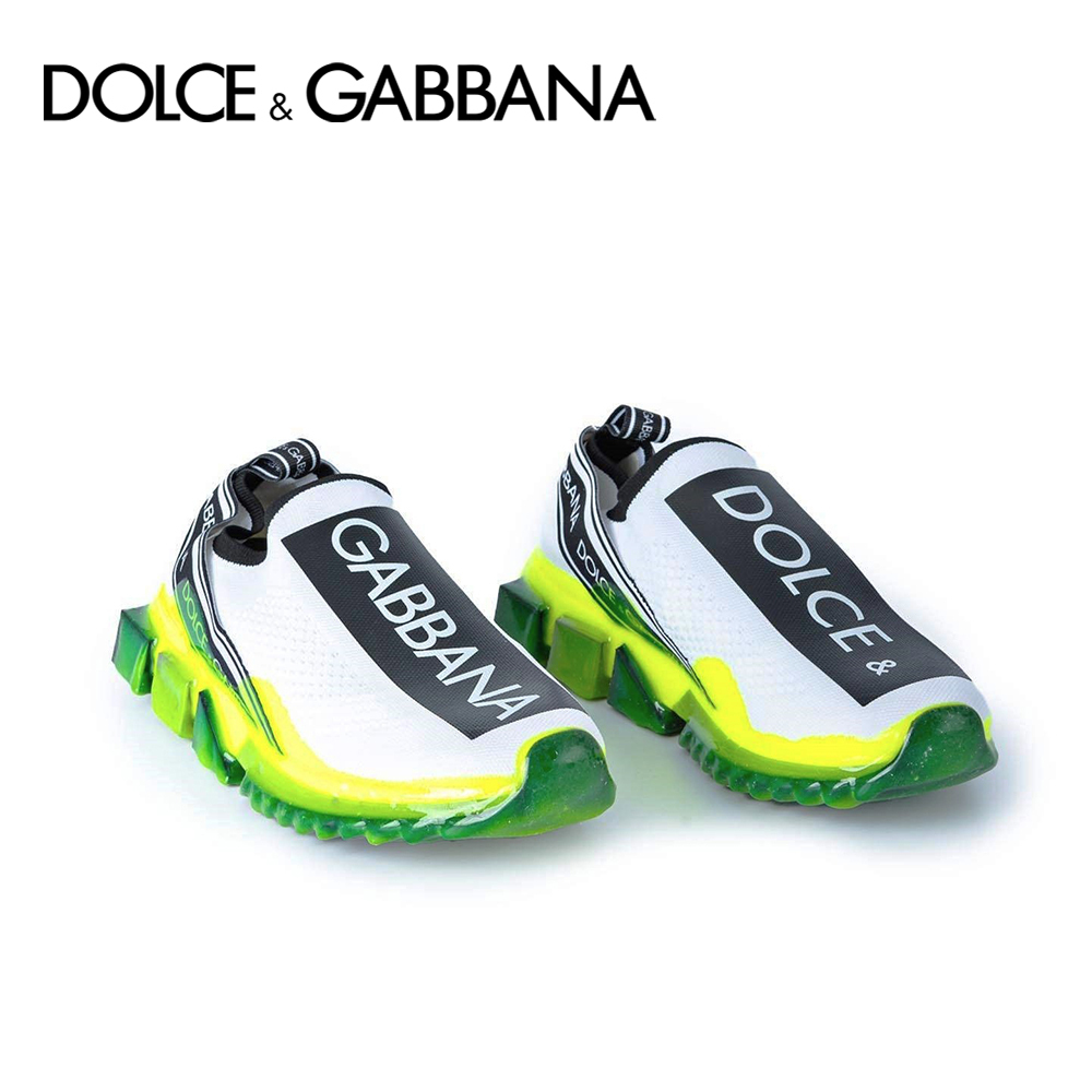 D&G スニーカー SORRENTO ロゴ 蛍光イエロー【国内発送】