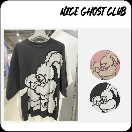 安い購入 Nice ピンク系 Ghost ニット Club(ナイスゴーストクラブ) トップス