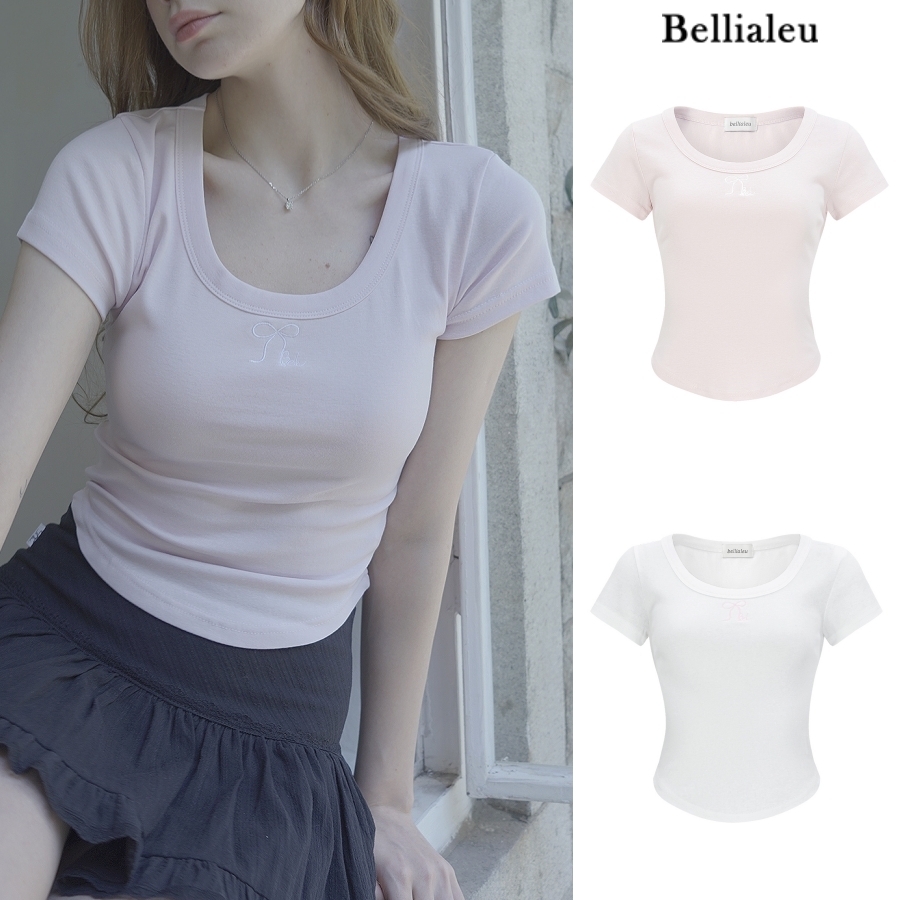 BELLIALEU☆Ribbon logo half tee