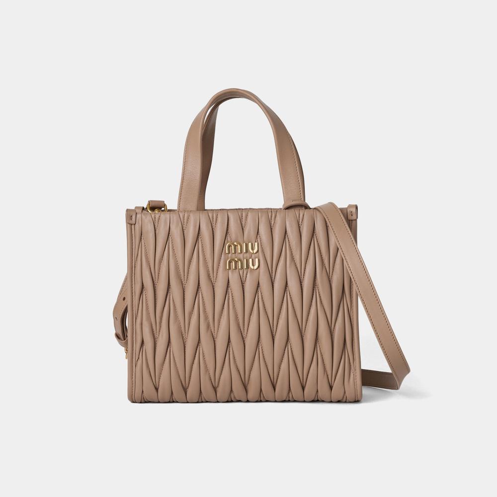 送料関税込★MIU MIU★マテラッセ ショルダーバッグ★ベージュ