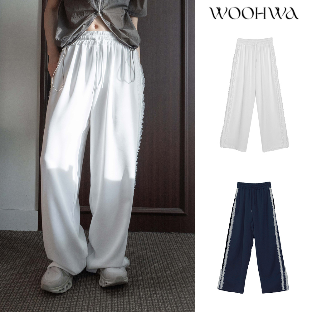 【WOOHWA】SIDE LACE TR PT
