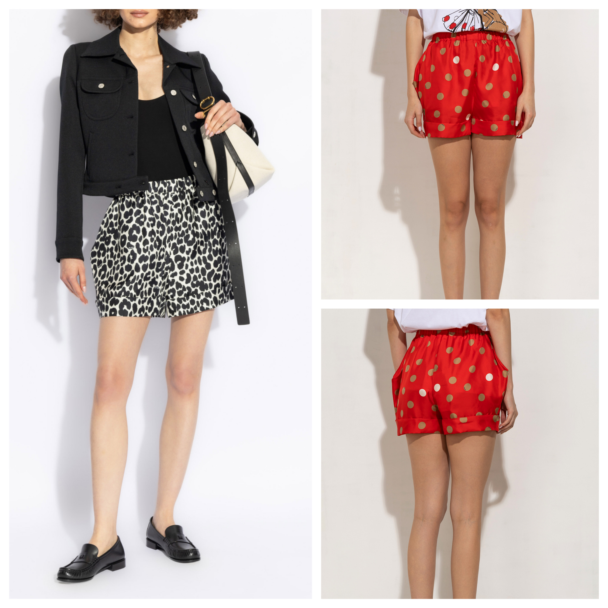 《送料無料》 MAX MARA Printed silk shorts ALCOHOL