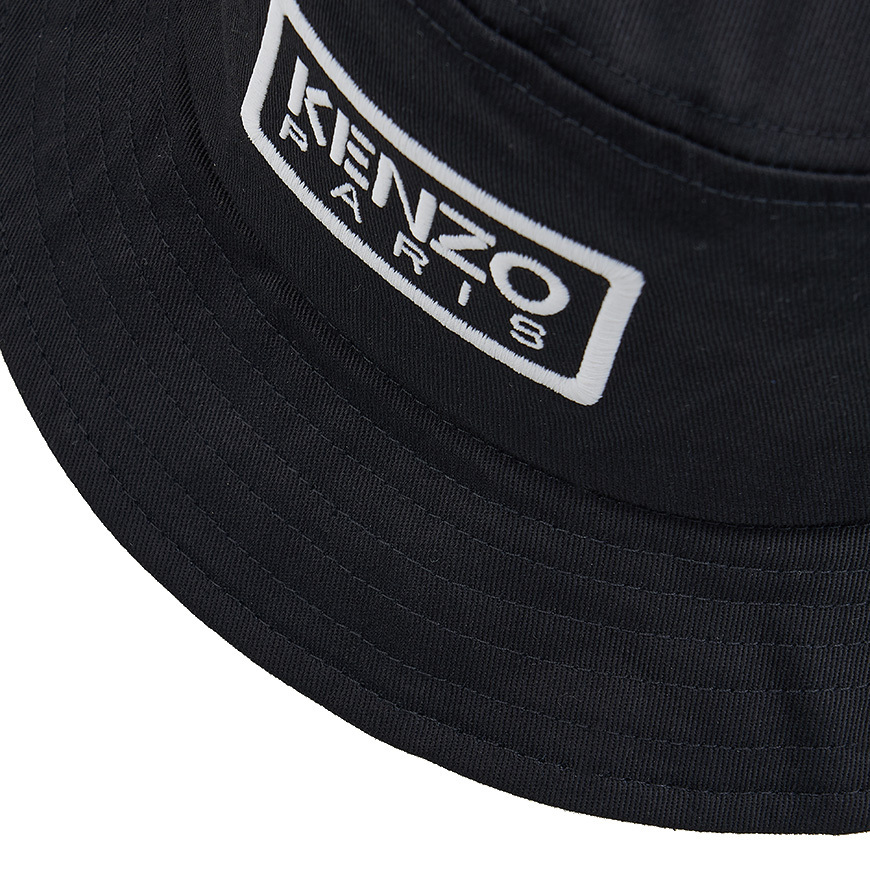 《KENZO》 FE58AC714F32 99 コットン ロゴ バケットハット