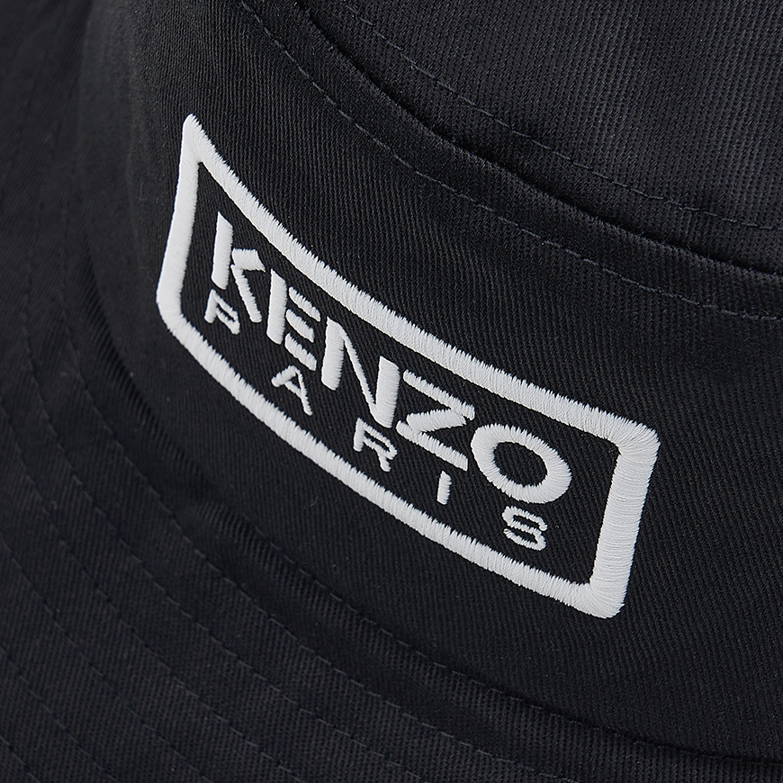 《KENZO》 FE58AC714F32 99 コットン ロゴ バケットハット