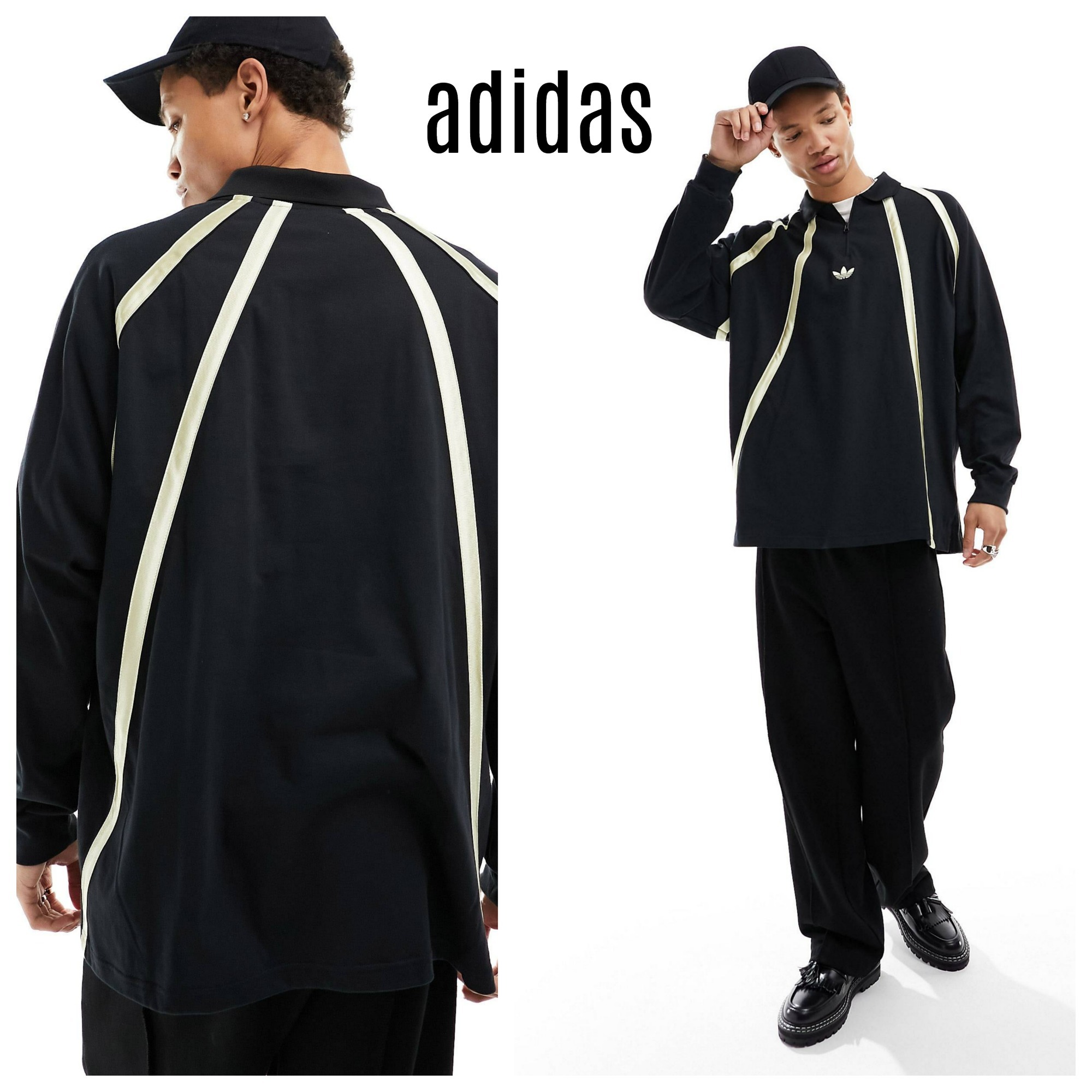 ■adidas■Originals archive ラグビー rugby 長袖 ポロシャツ
