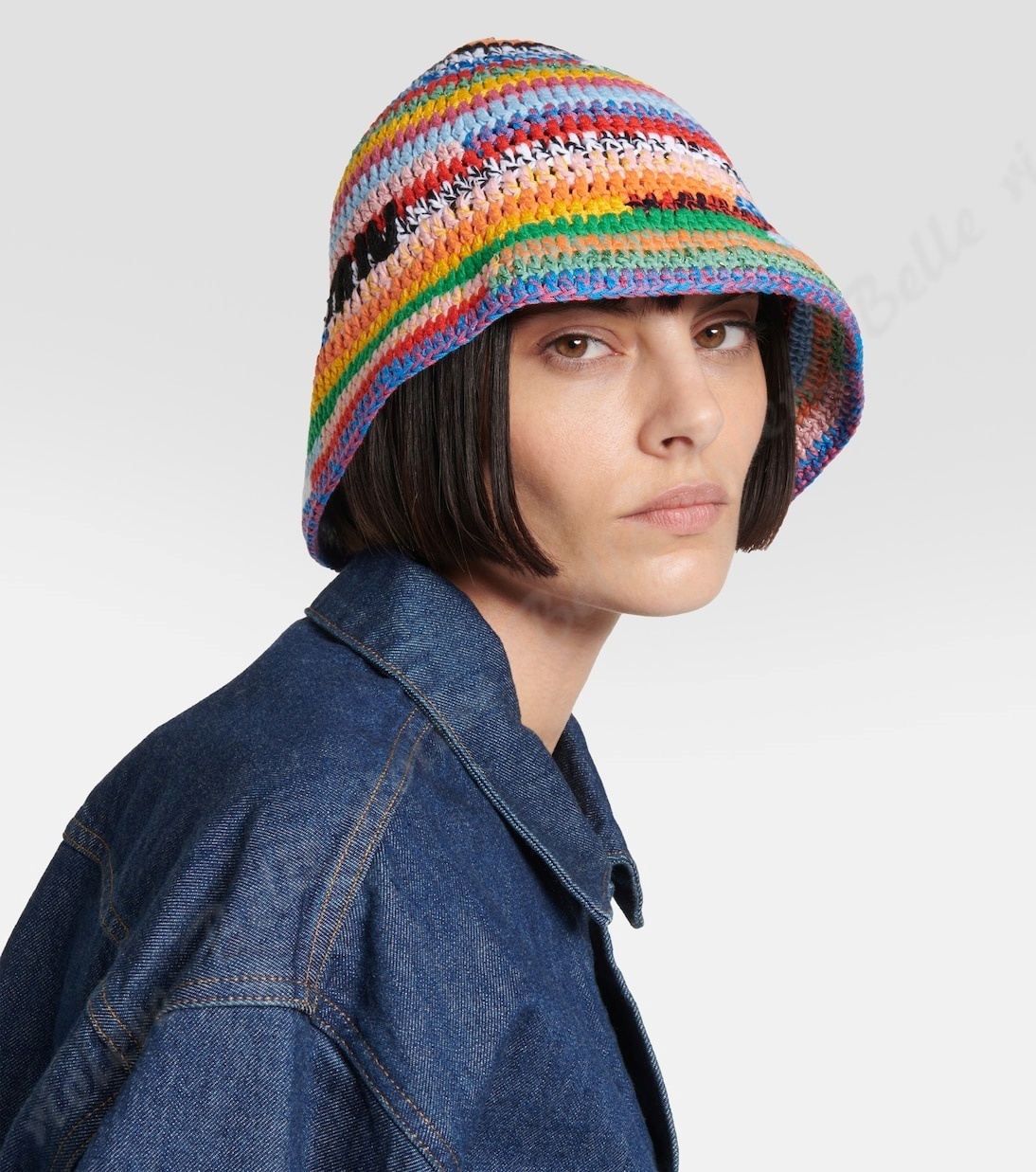 24PF new/MiuMiu かぎ針編みのバケットハット Hat Multi