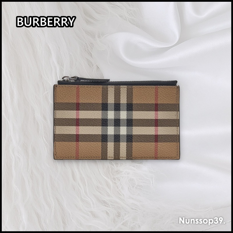 《BURBERRY》 8084166 チェック カード ウォレット