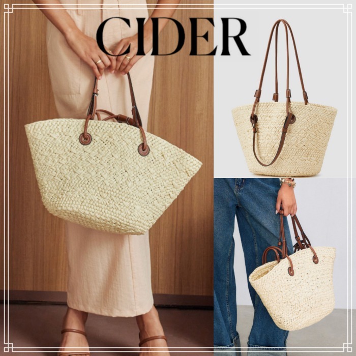 【Cider】2WAY ハンドル トート かごバック