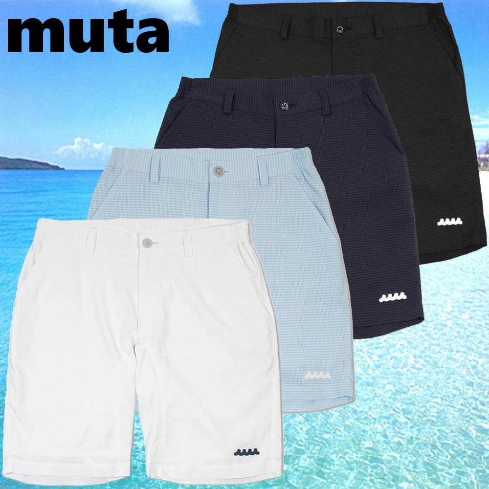 独特の素材 muta☆水色DotAir☆パンツ☆XL メンズウェア