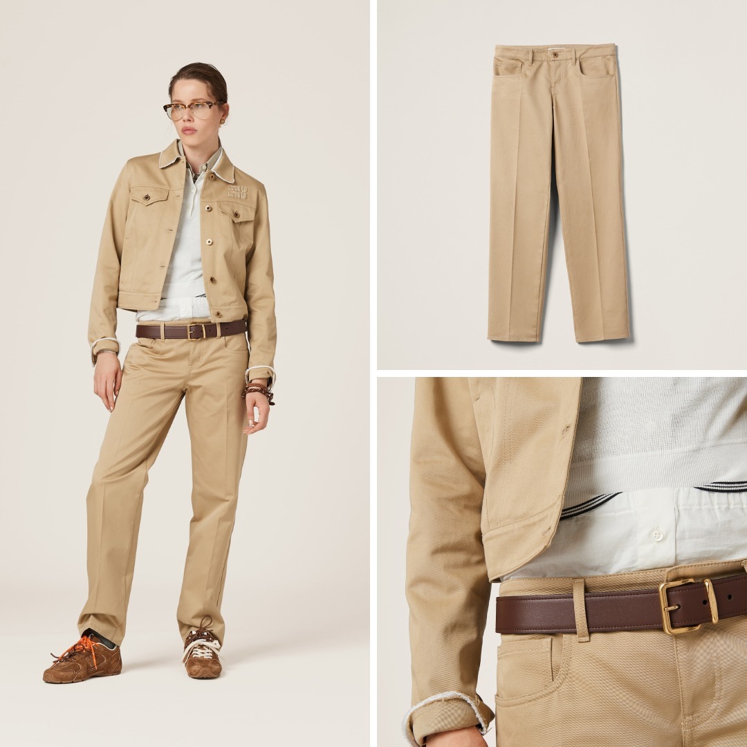 《送料無料》 MIU MIU Chino pants