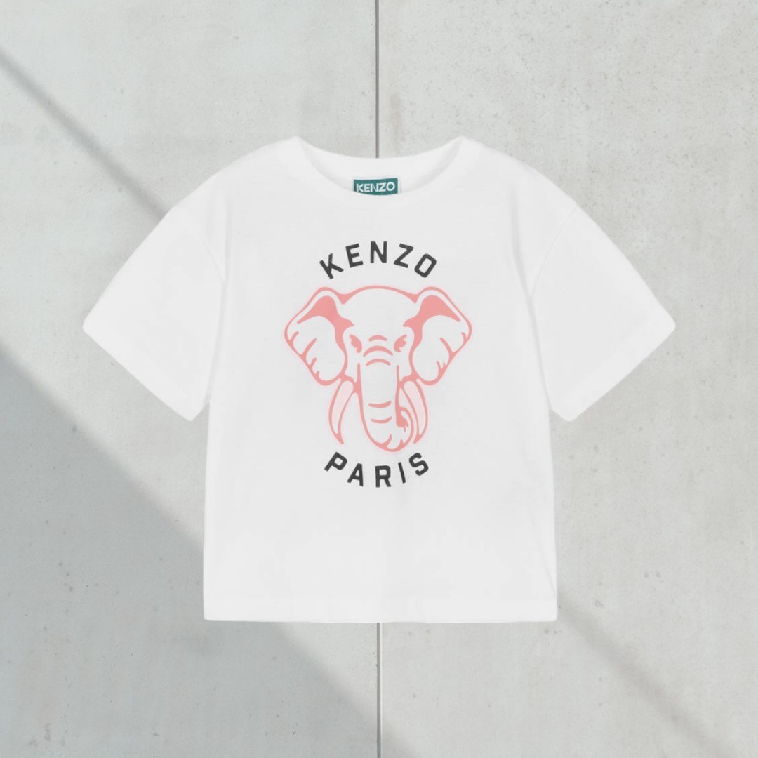 大人OK KENZO エレファントコットンTシャツ★〜14Y
