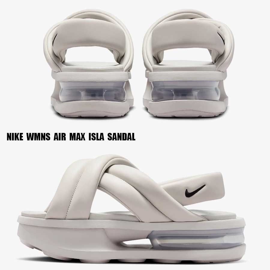 NIKE★WMNS AIR MAX ISLA★厚底 サンダル★LIGHT IRON ORE