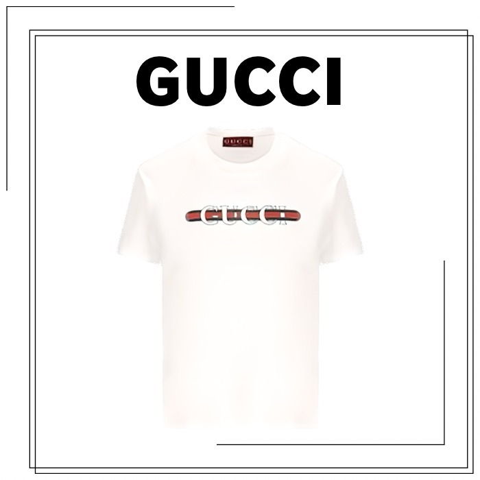 〈残りわずか〉GUCCI グッチ ロゴ Tシャツ ホワイト