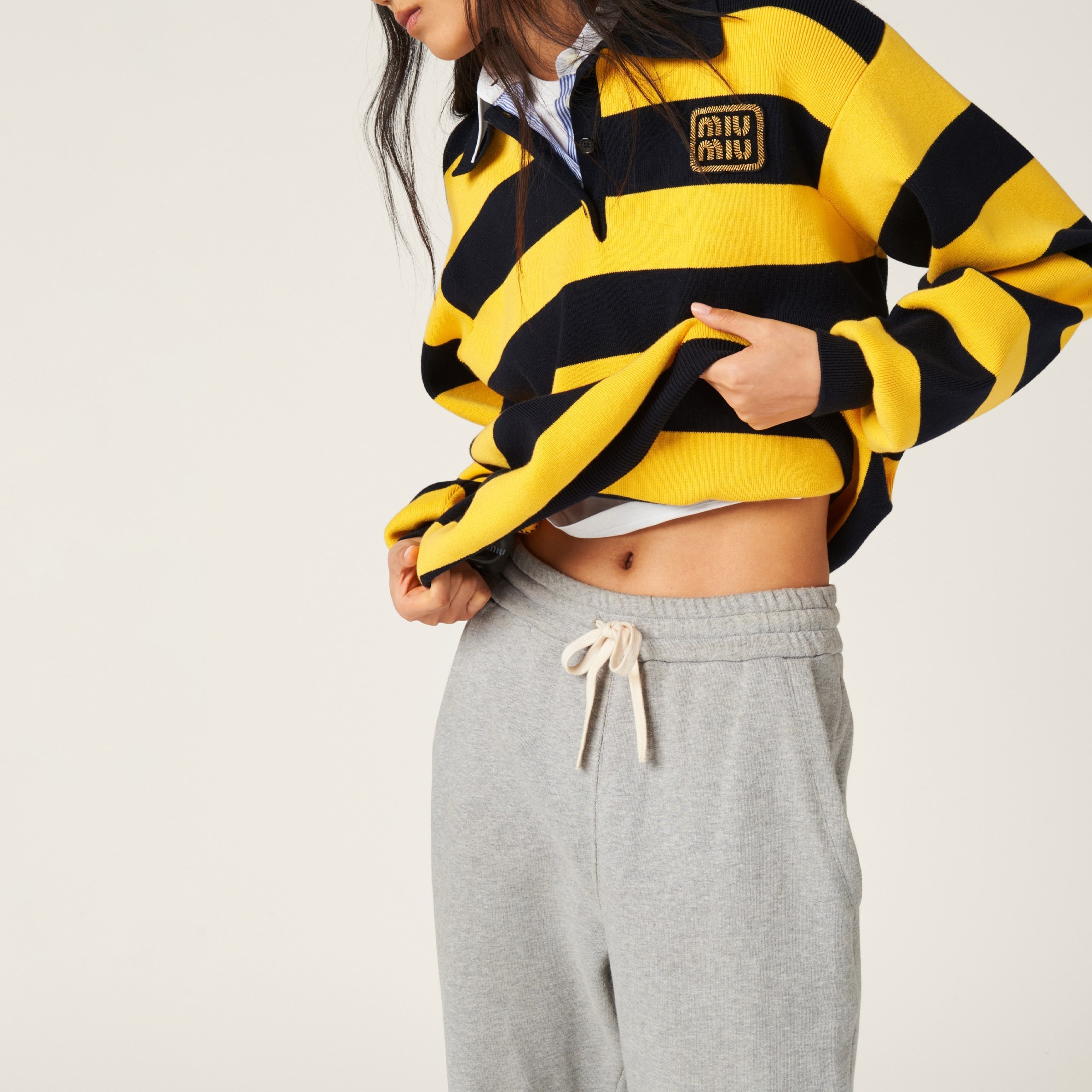 《送料無料》 MIU MIU Cotton fleece joggers