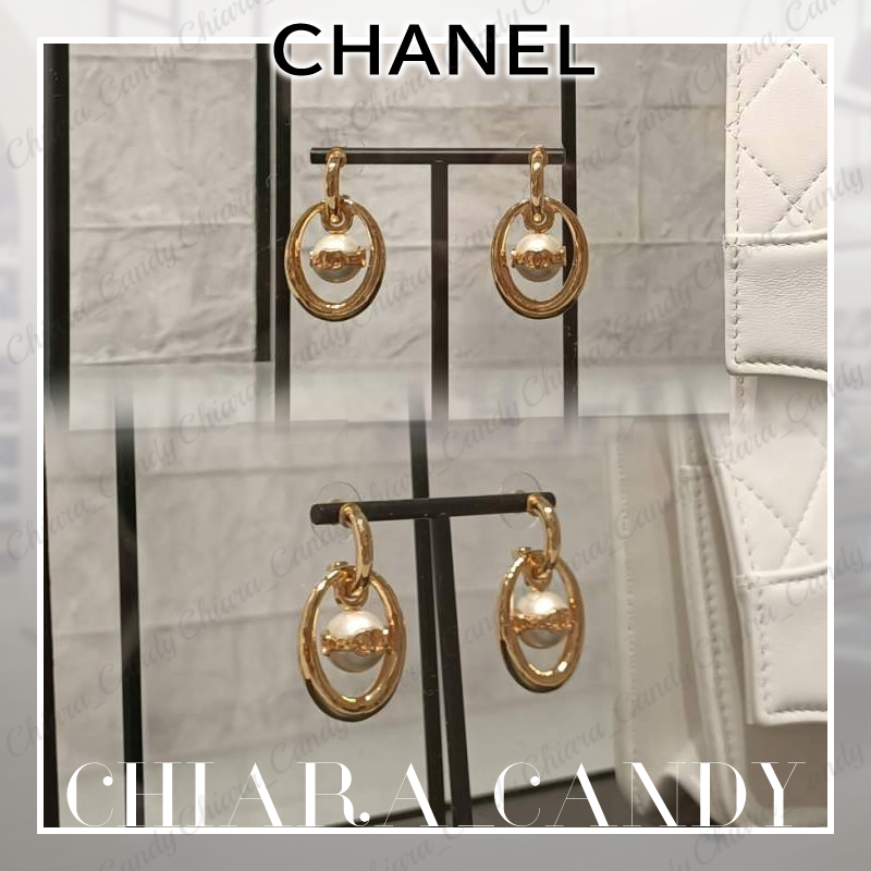 【24SS NEW】CHANEL_women / パール ゴールドピアス