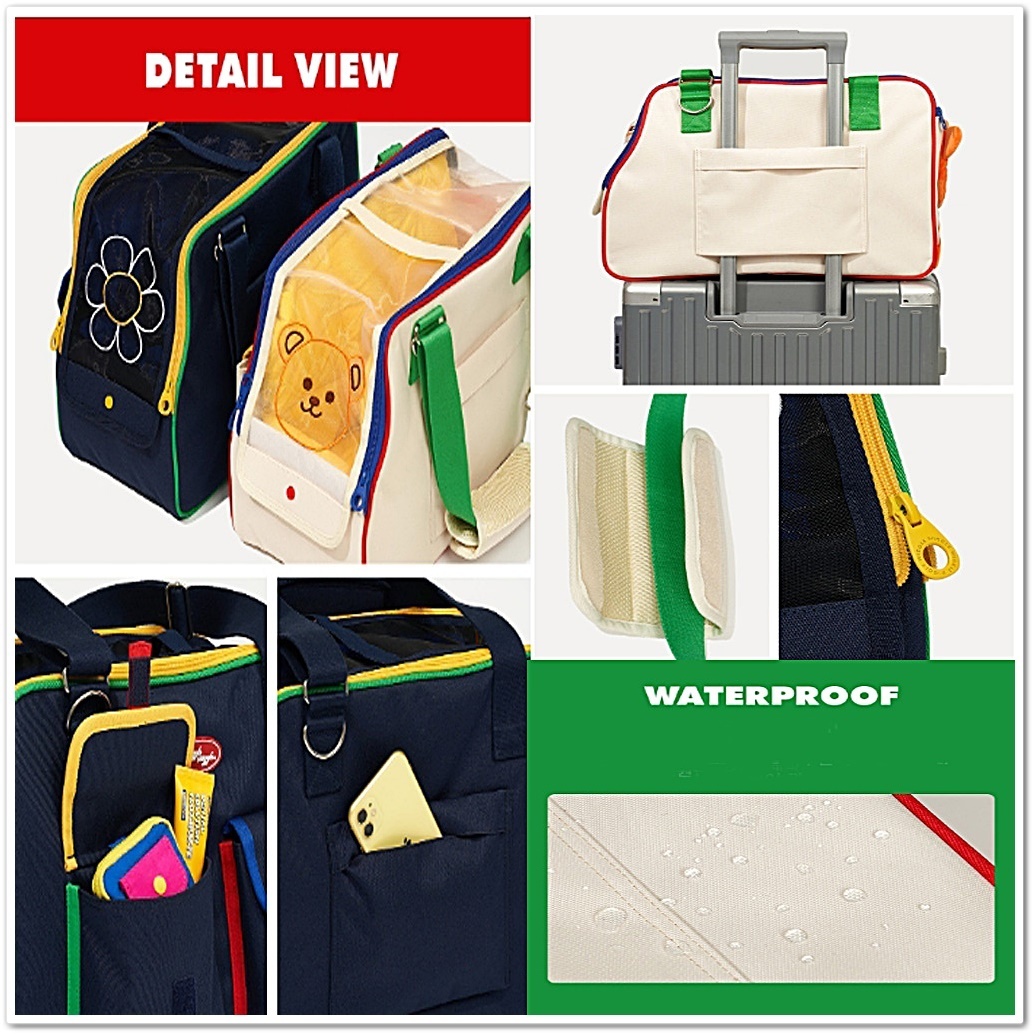 ◆WIGGLE WIGGLE & PETHROOM◆ コラボ PET CARRIER 2色 ◇WIGGLE WIGGLE & PETHROOM◇ コラボ PET CARRIER 2色 (wiggle