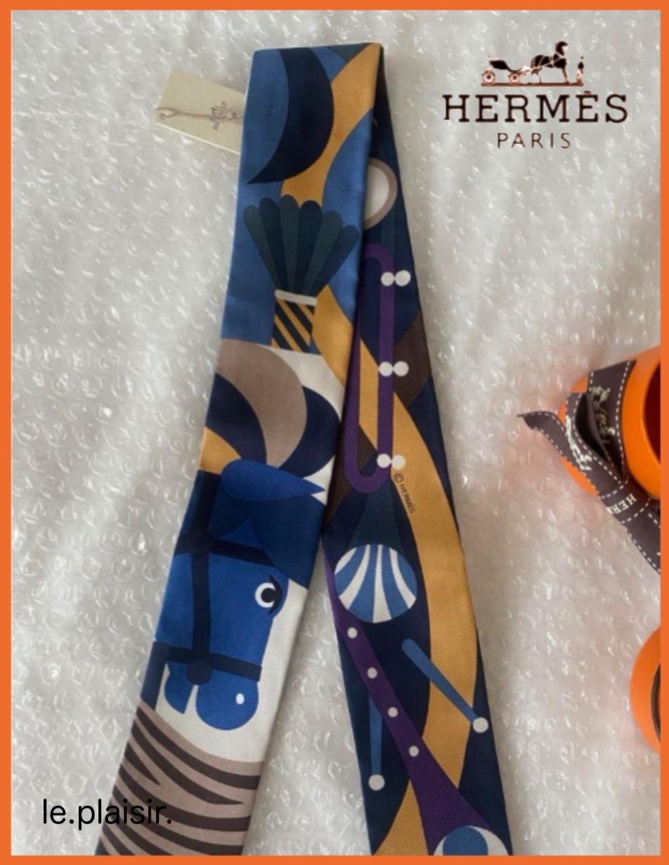 【 上質☆】HERMES ツイリーパレード スカーフ