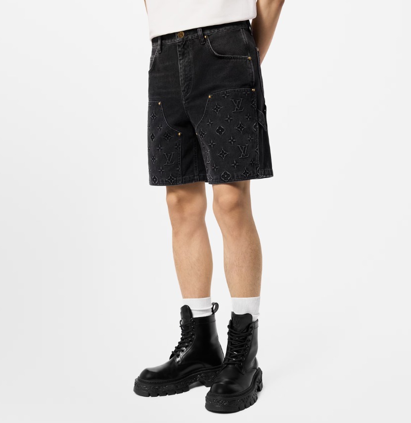 《24AW★》ルイヴィトン ハーフパンツ デニム