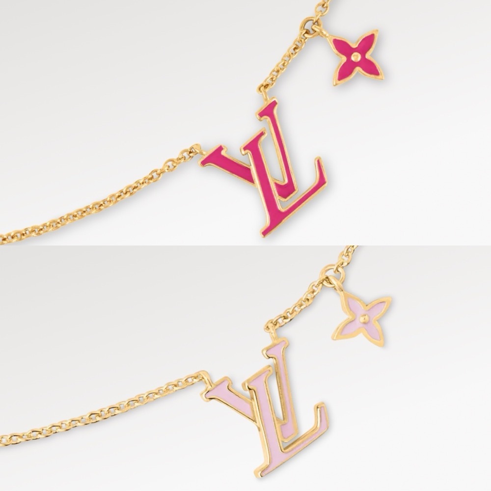 洗練☆【LOUIS VUITTON】ネックレス・LV アイコニック エナメル