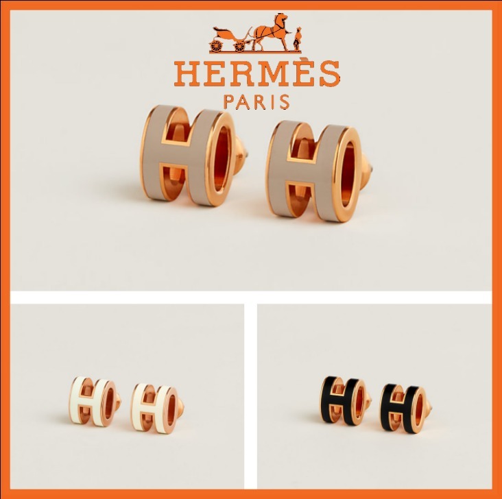 可愛い過ぎる♪【HERMES】大人気 ミニポップHイヤリング