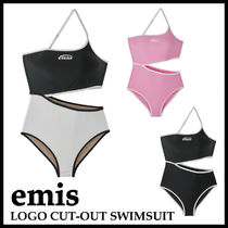 ★EMIS★ LOGO CUT-OUT SWIMSUIT