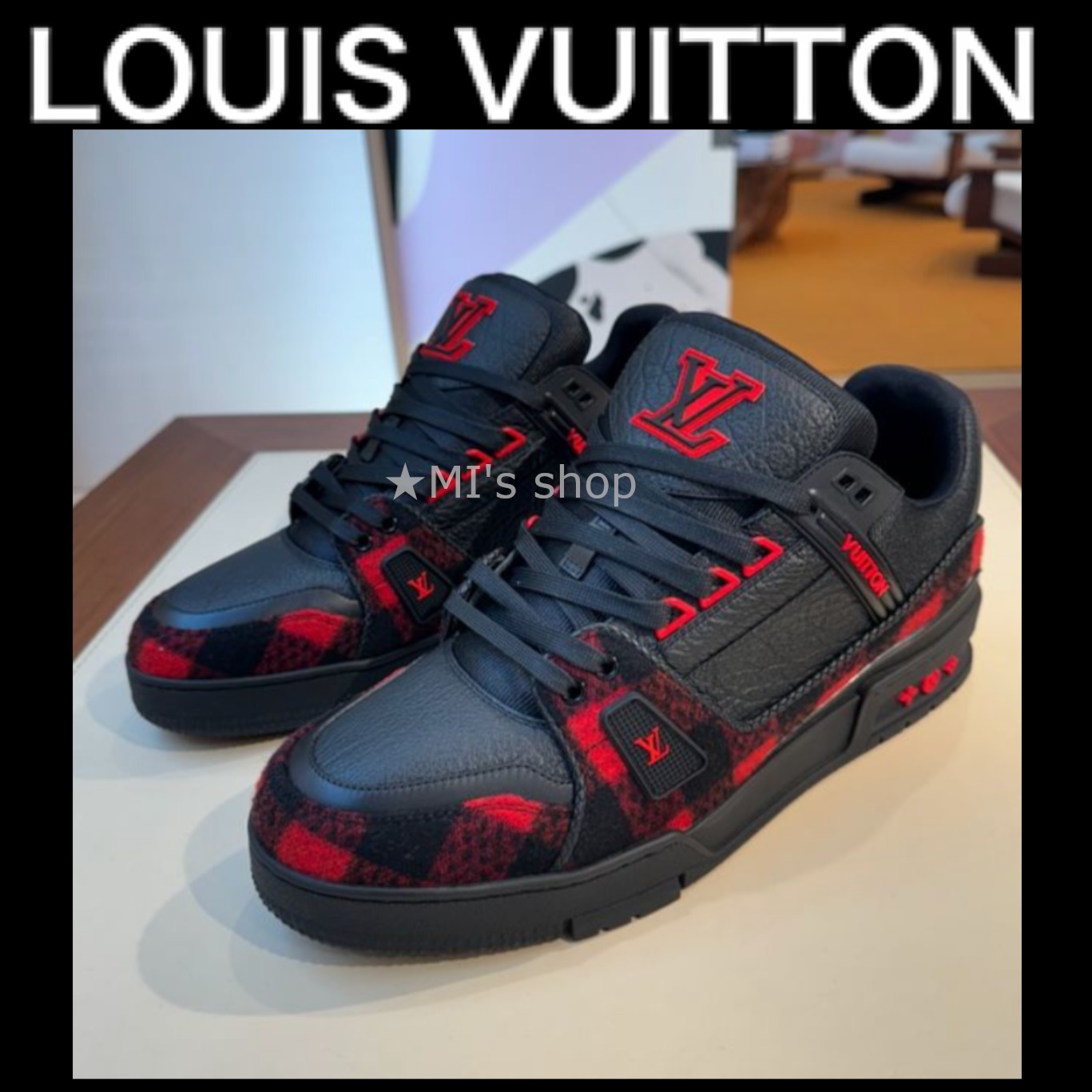 【24FW/チェックデザイン★】LouisVuitton トレイナースニーカー