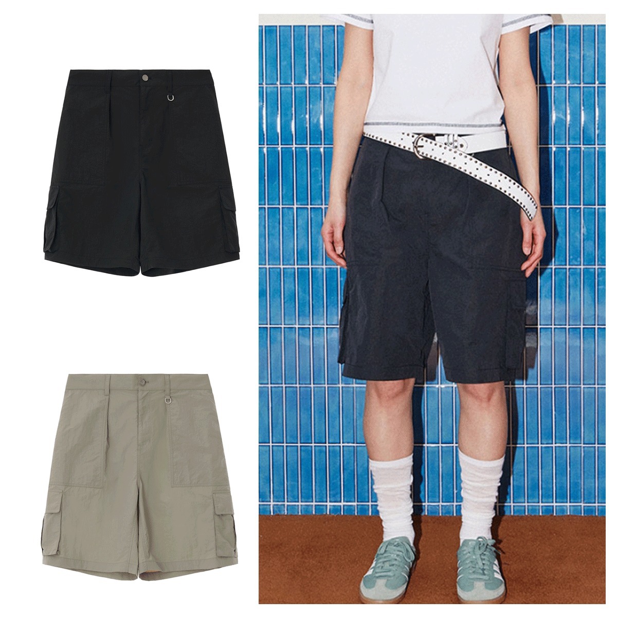 ショートパンツ 1993STUDIO LIP STOP CARGO BERMUDA PANTS 4FK1092