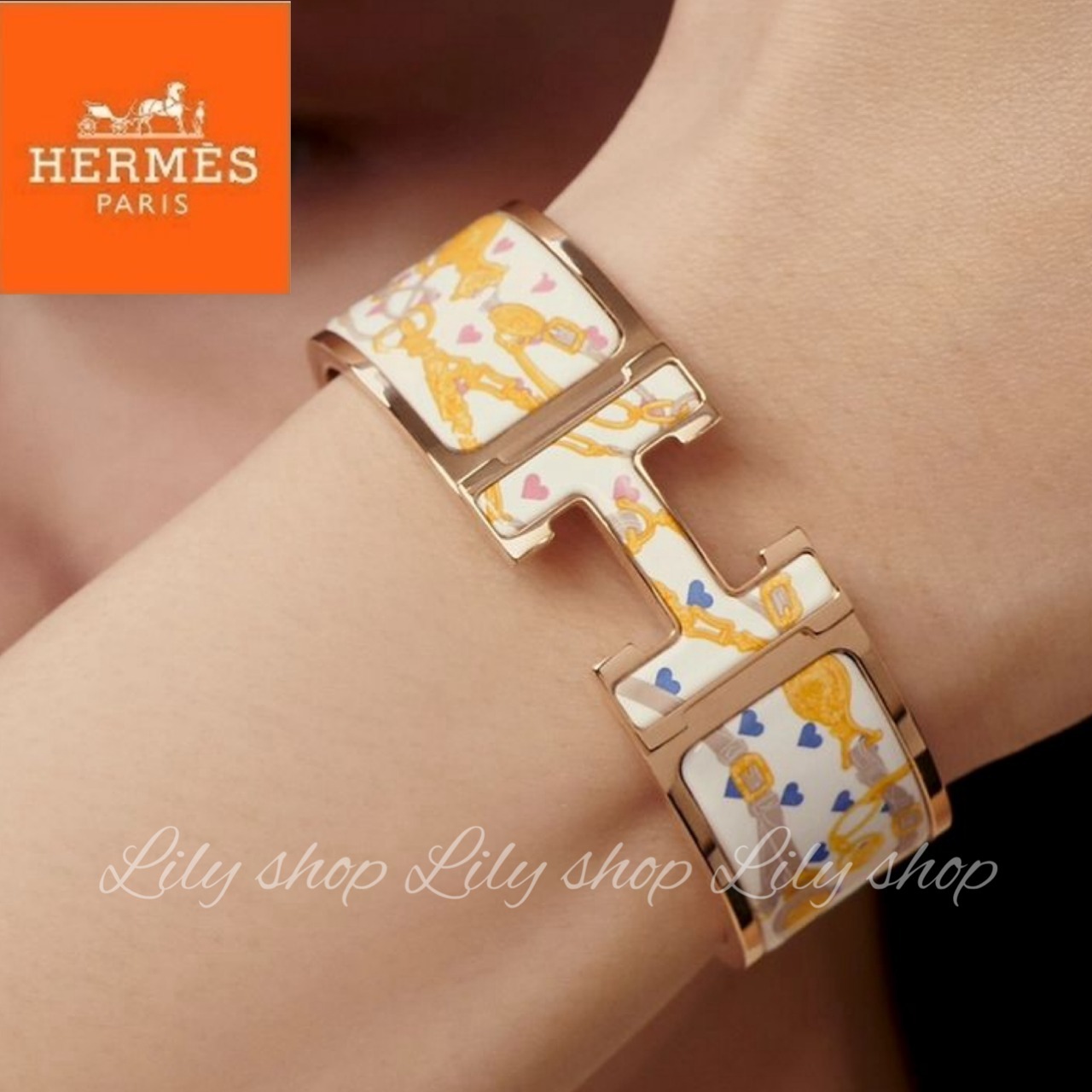 マルチカラーで可愛い◎ 【HERMES】Clic Clac Hバングル