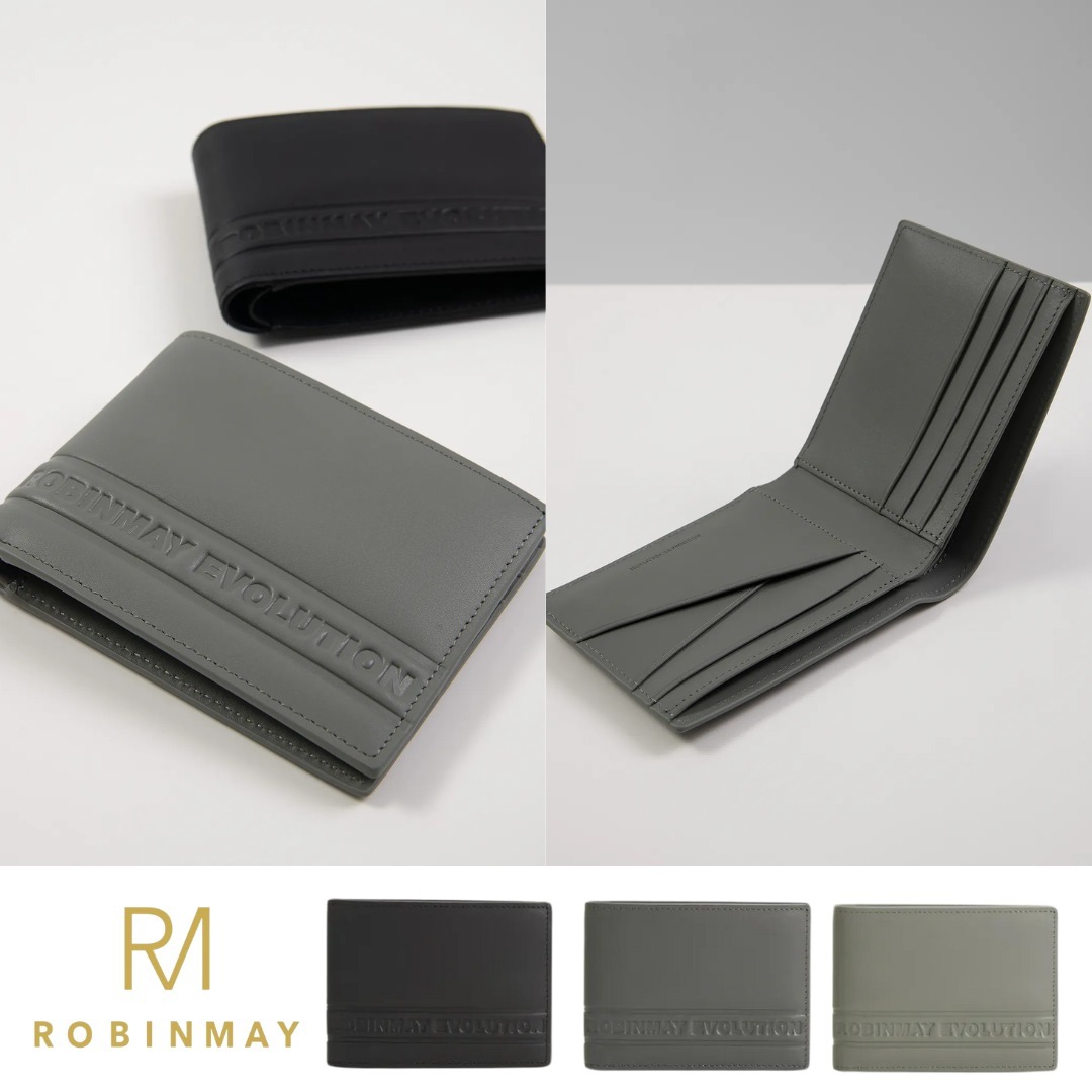 台湾 ROBINMAY ロビンメイ メンズ レザー 折りたたみ財布 EL013