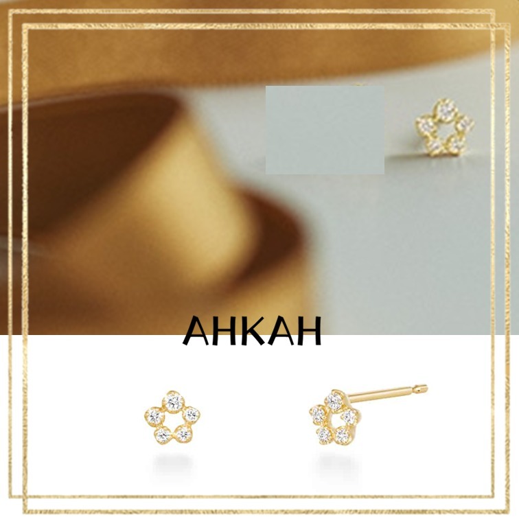 ランキング第1位 AHKAH アーカー ピアス ビリーブデュウフローレントプチ ダイヤ アクセサリー