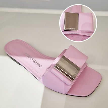 ピンク系 25.5cm FERRAGAMO(フェラガモ) サンダル・ミュール