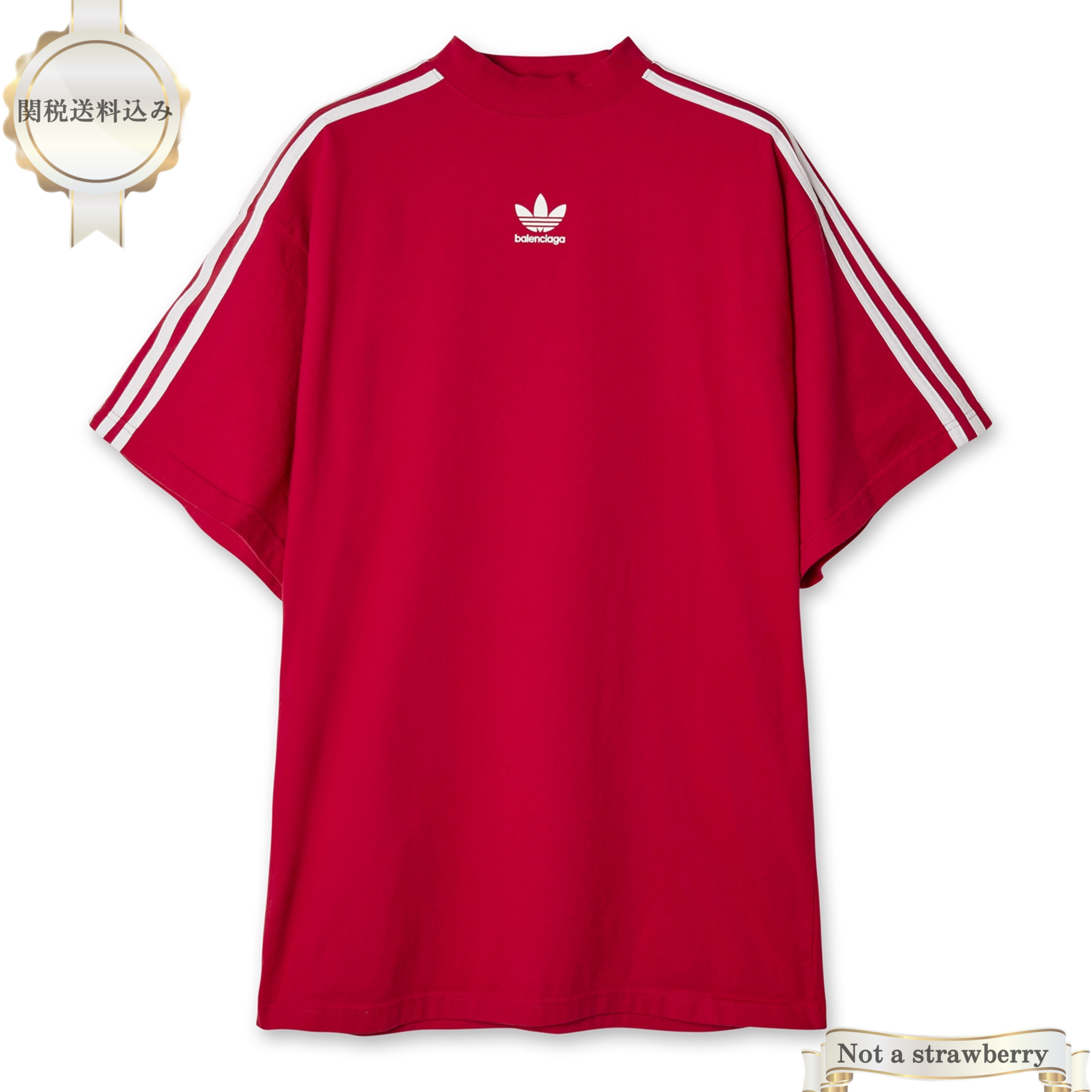 大人気コラボ BALENCIAGA x adidas ロゴTシャツ