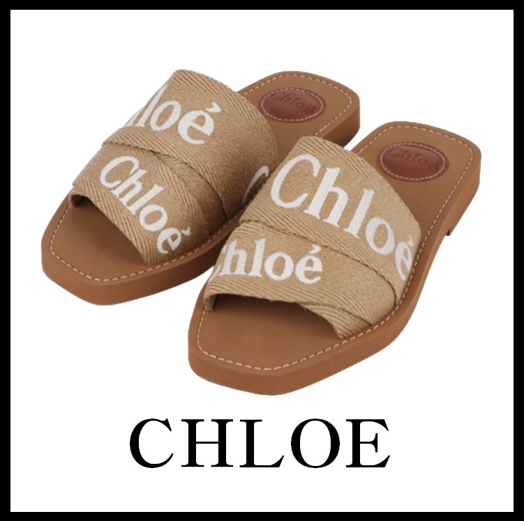 ☆送料 関税込☆Chloe★クロエ “WOODY”フラットミュール★