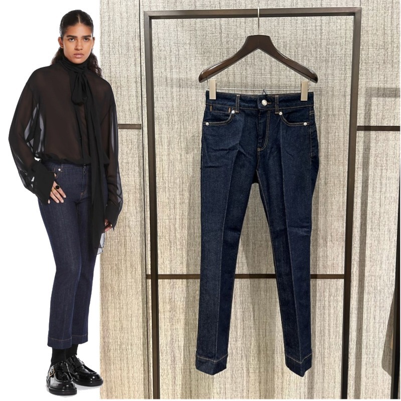 AMIRI◇ハイライズデニムワイドジーンズ ダメージ 裾広がり ボトムス
