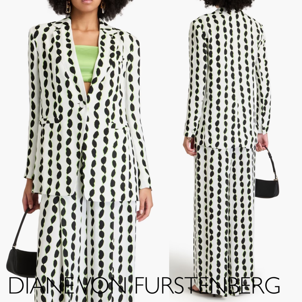 プリント柄★クレープ★ジャケット★ DIANE VON FURSTENBERG