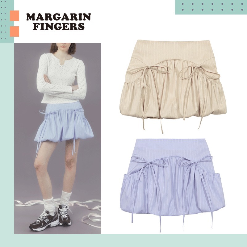 MARGARIN FINGERS♥ SHIRRING POCKET BALLOON SKIRT