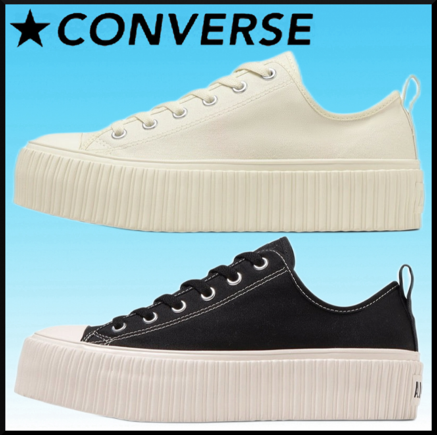 大人気★CONVERSE ALL STAR (R) LIFTED RIBTAPE OX★ローカット