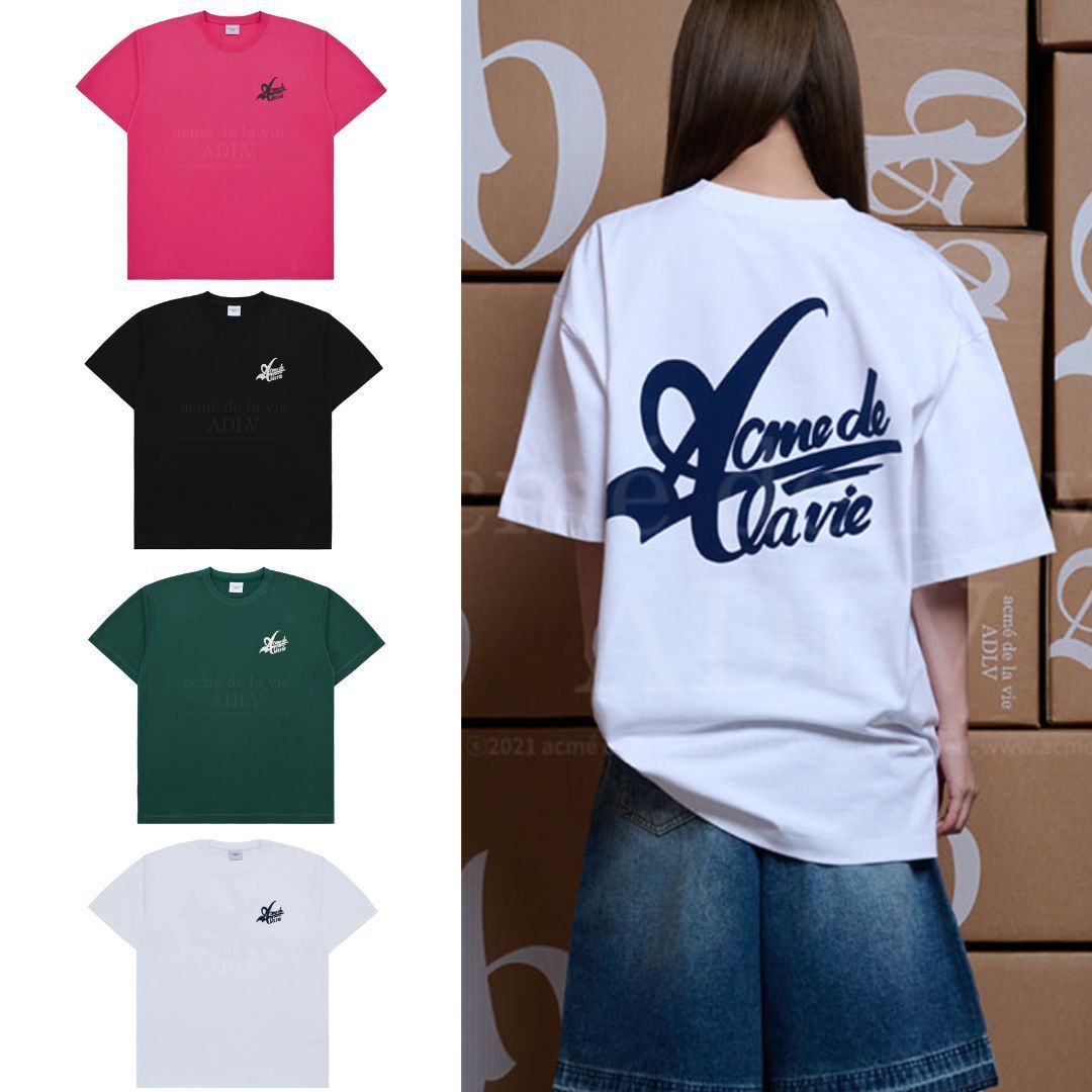 Tシャツ・カットソー ACME DE LA VIE BIG LOGO 2 PRINTING SHORT SLEEVE 4BUK052