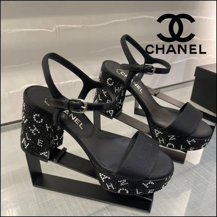 輝きを添えて☆CHANEL サンダル CHANELサンダル - サンダル送料 無料 通販