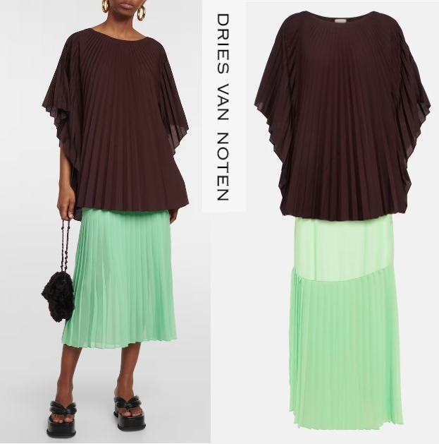 エレガント●Dries Van Noten●パンチョ２ピース●別着用ドレス