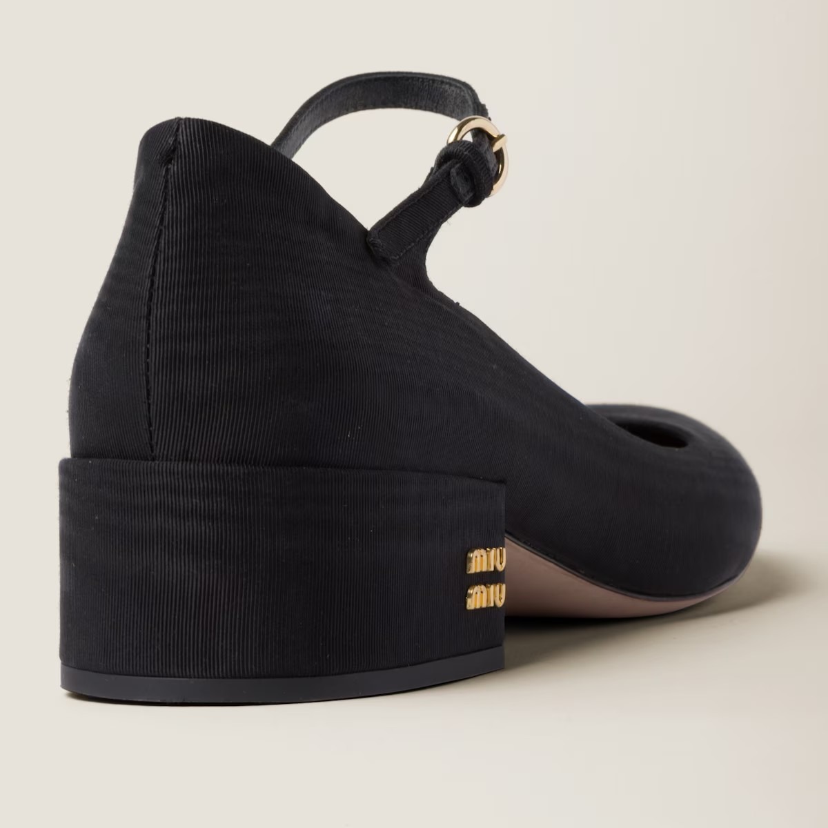 《送料無料》 MIU MIU Moire fabric pumps