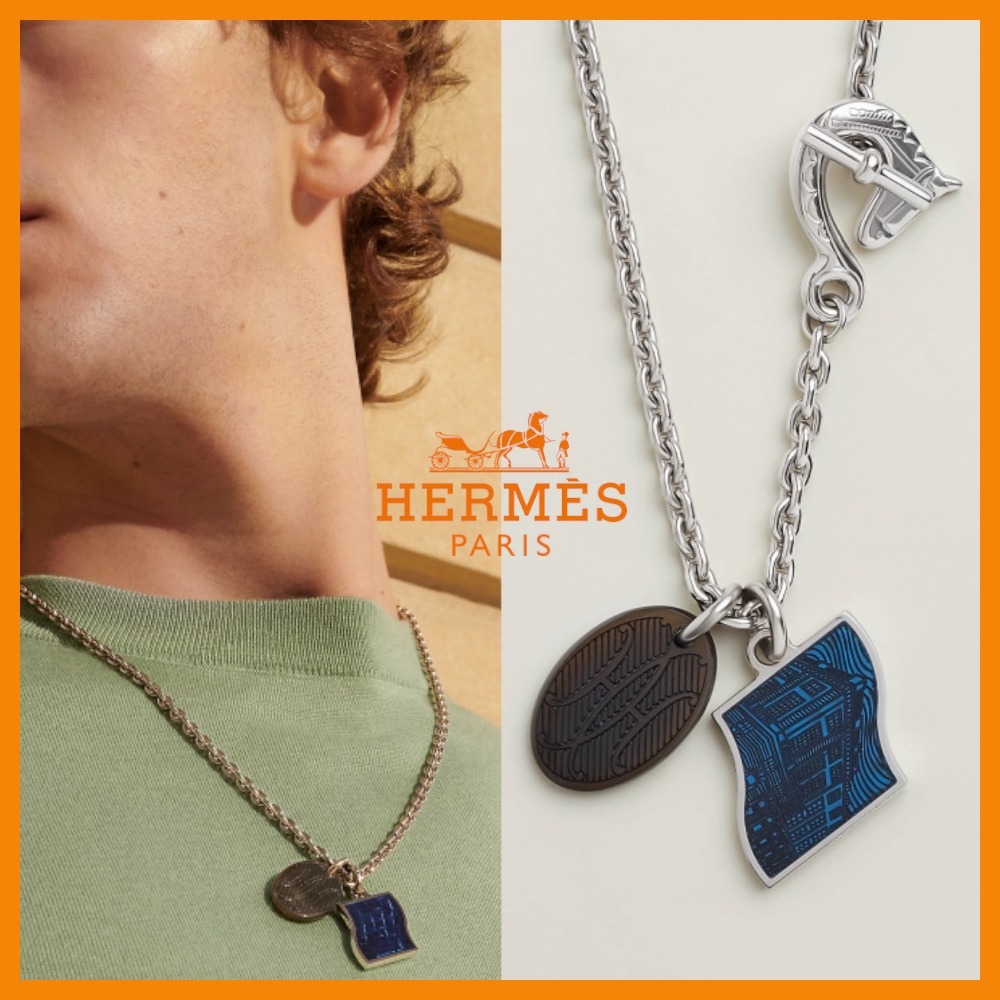 【クールでかっこいい♪】HERMES ネックレス
